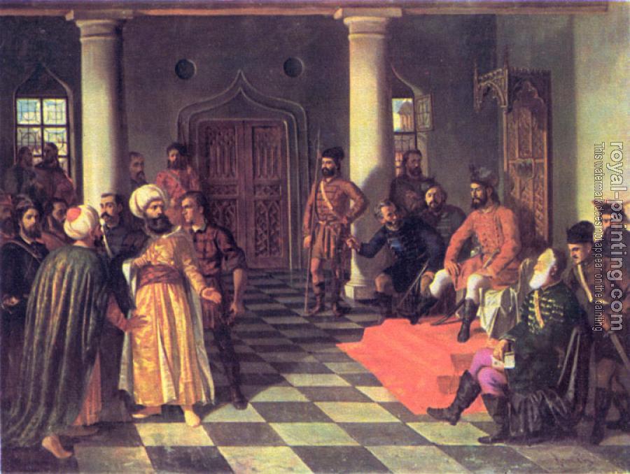 Theodor Aman : Vlad the impaler and the turkish envoys